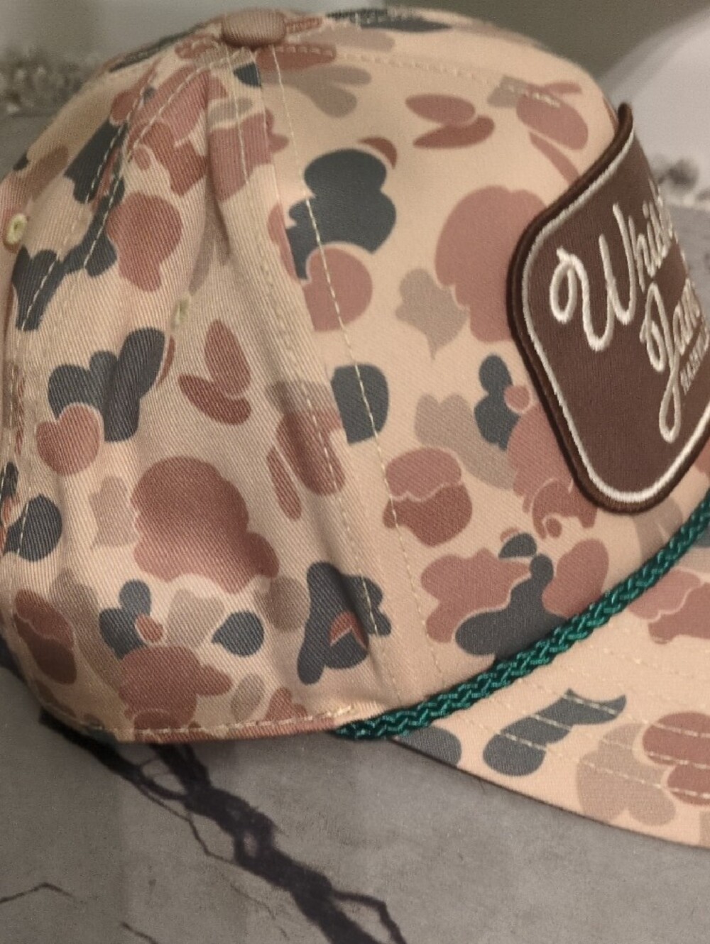 Whiskey Jam Nashville Tenn Camouflage Rope Trucker Hat - Picture 3 of 4